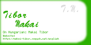 tibor makai business card